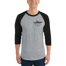 Load image into Gallery viewer, 3/4 sleeve raglan shirt