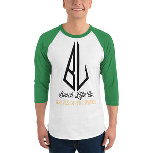 3/4 sleeve raglan shirt