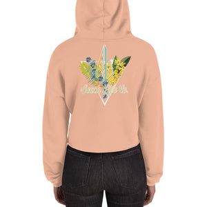 Crop Hoodie Double Sided Print