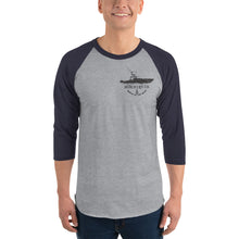 Load image into Gallery viewer, 3/4 sleeve raglan shirt