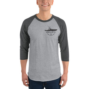 3/4 sleeve raglan shirt