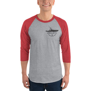 3/4 sleeve raglan shirt