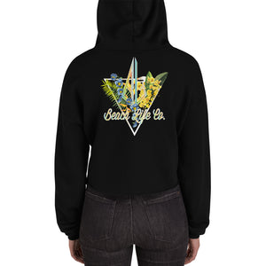 Crop Hoodie Double Sided Print